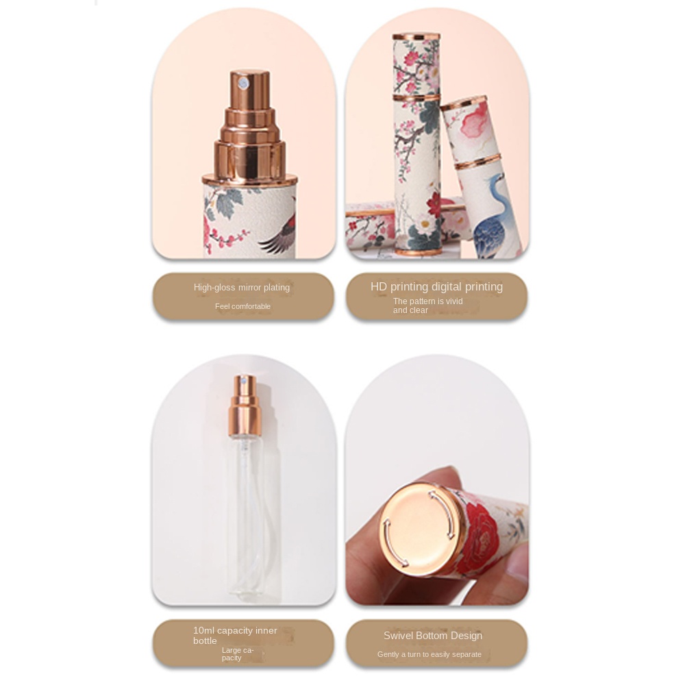Portable PU Leather Perfume Bo - Misting Bottle Fine บทวิจารณ์และราคา