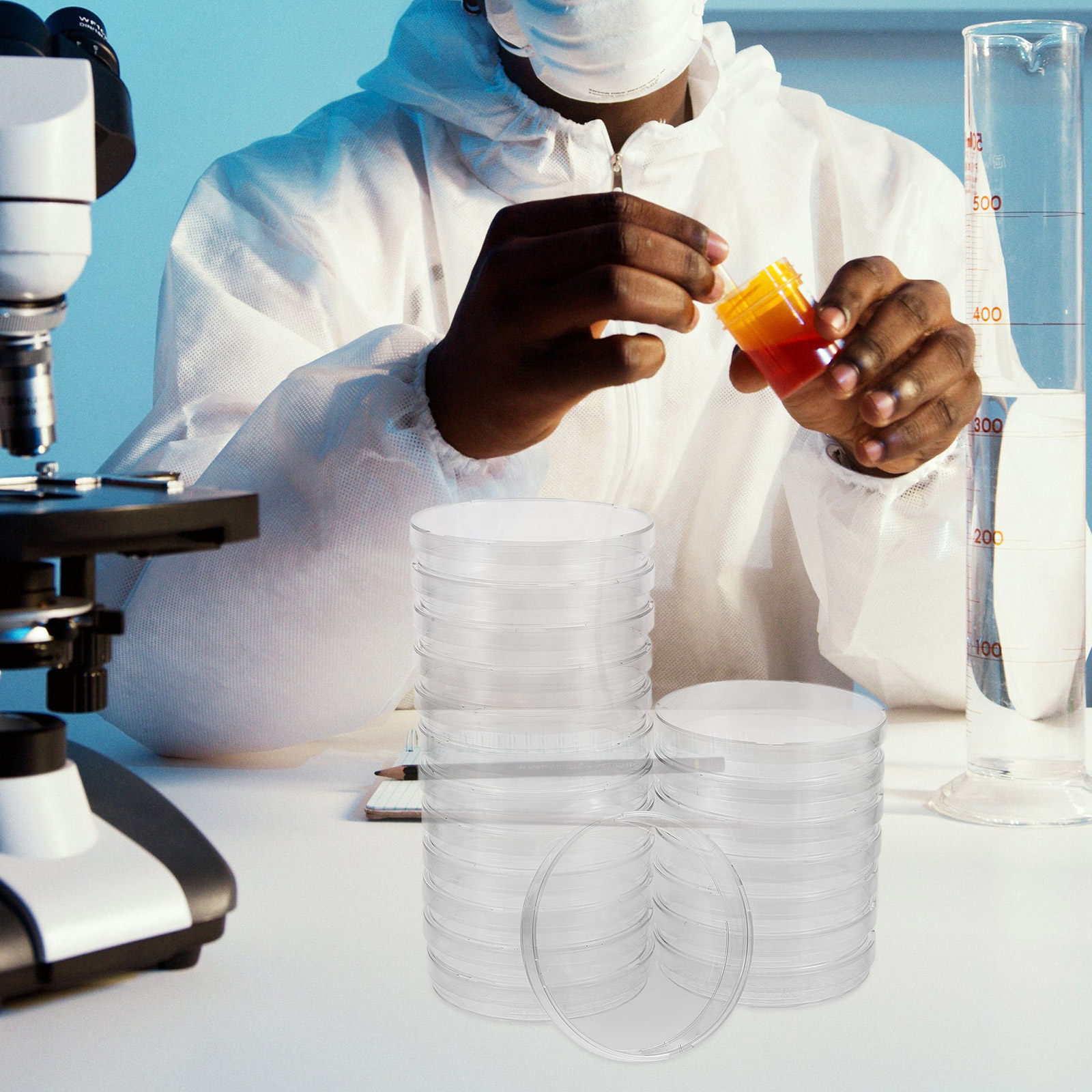 20Pcs Clear Sterile Petri Dish - Agar Tissue Culture บทวิจารณ์และราคา
