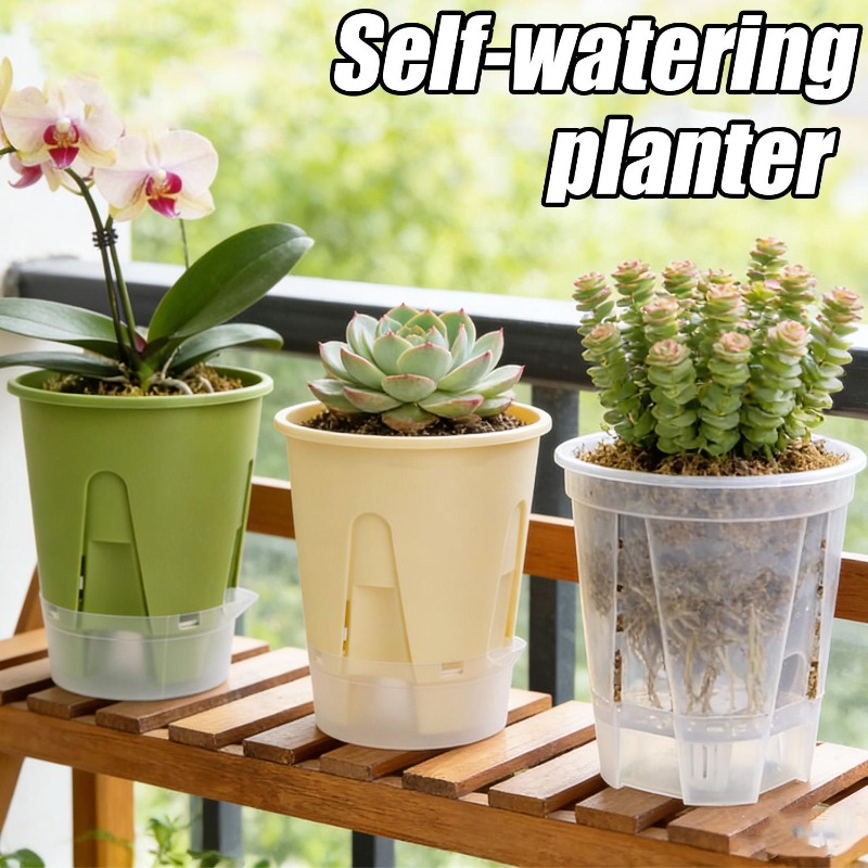Self Watering Planter Pot Tray - Self Watering Insert บทวิจารณ์และราคา