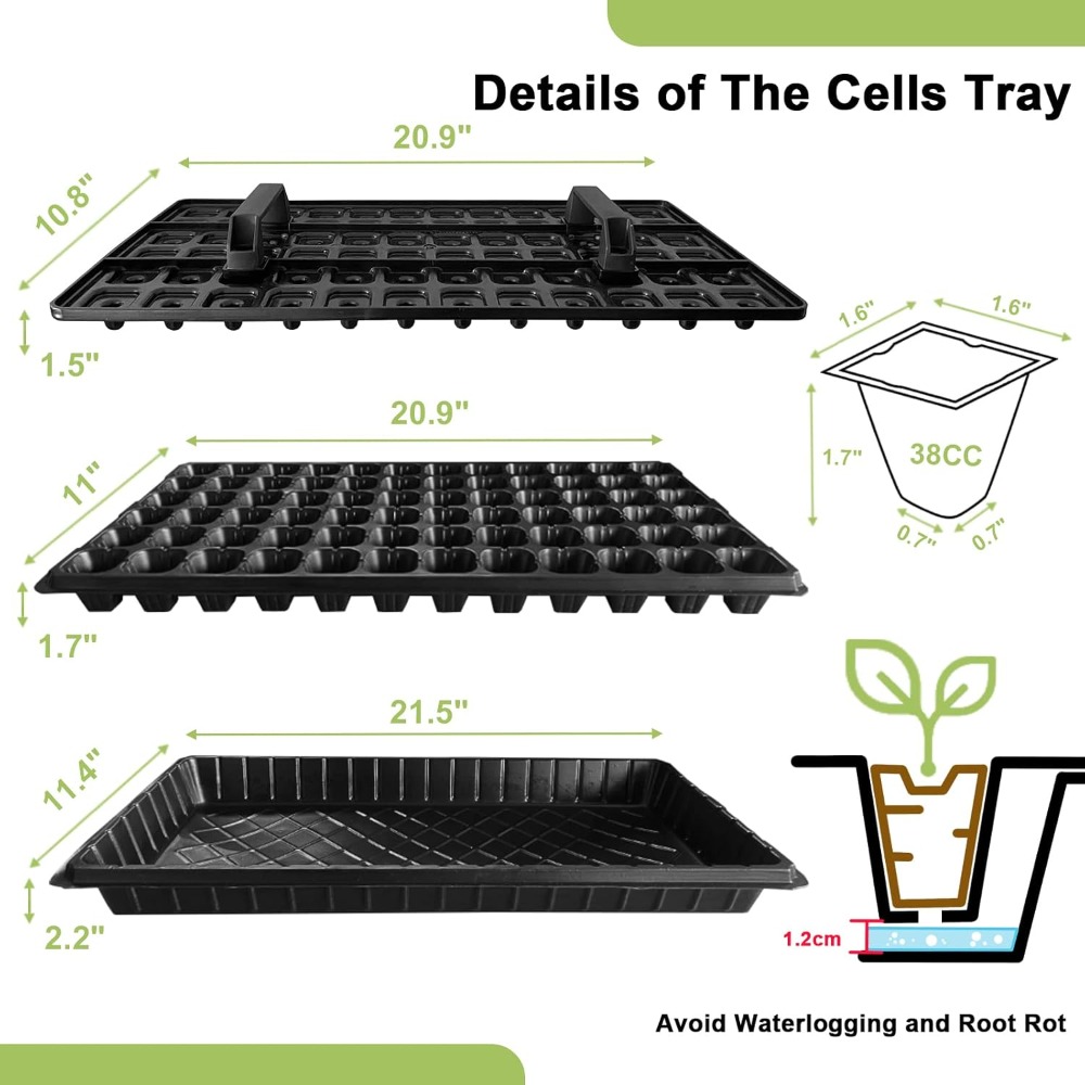 72 Cell Seed Starter Trays wit - Propagation Tray 72 บทวิจารณ์และราคา