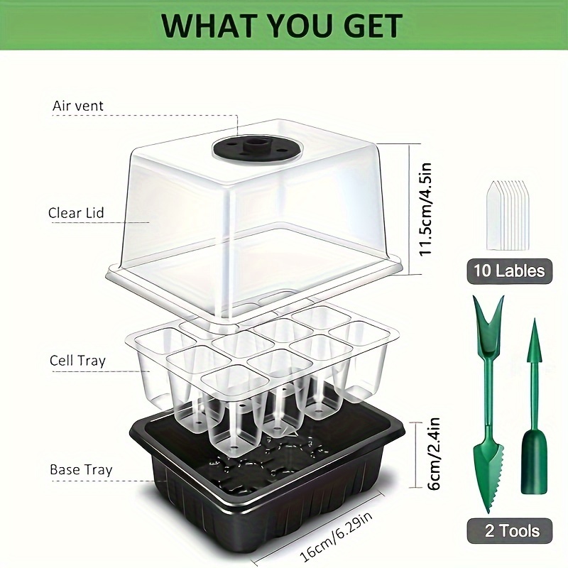 Seedling Starter Kit 1/2/3 Set - Humidity Dome Kit บทวิจารณ์และราคา