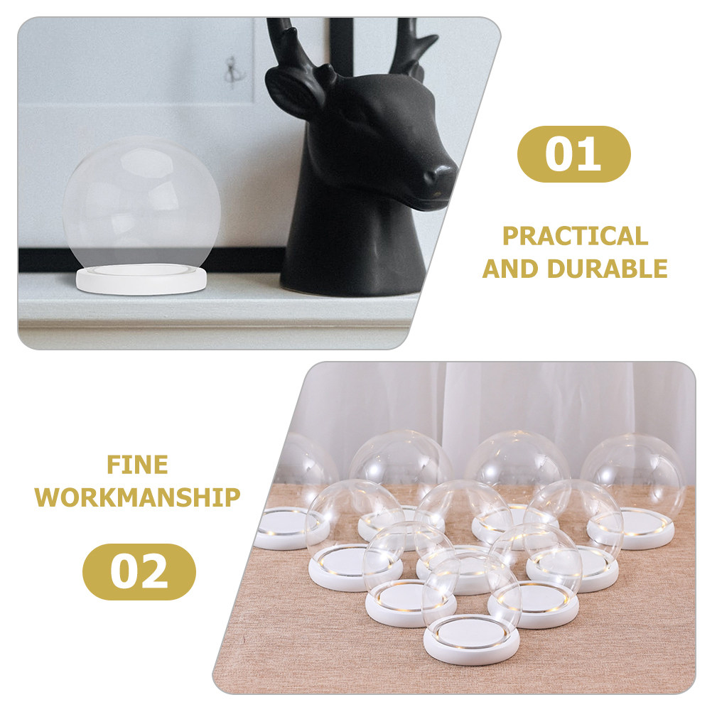 High Borosilicate Glass Dome D - Plastic Dome Clear บทวิจารณ์และราคา