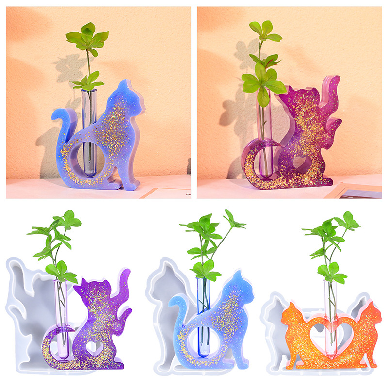 Cat Shaped Resin Molds Vase Si - Propagation Station Vase บทวิจารณ์และราคา