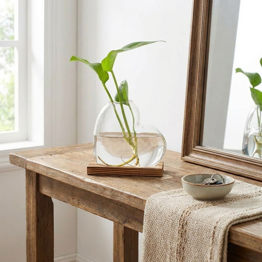 Transparent Hydroponic Glass V - Propagation Station Vase บทวิจารณ์และราคา