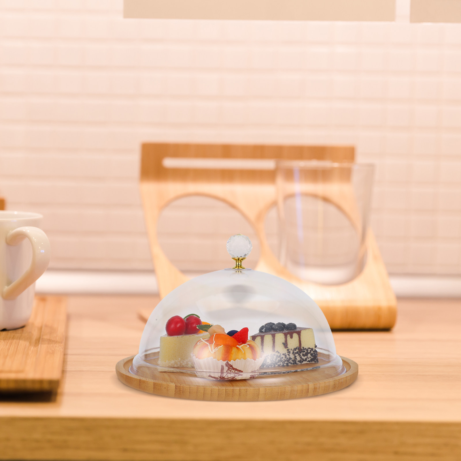 Clear Cake Stand Acrylic Dome  - Plastic Dome Clear บทวิจารณ์และราคา