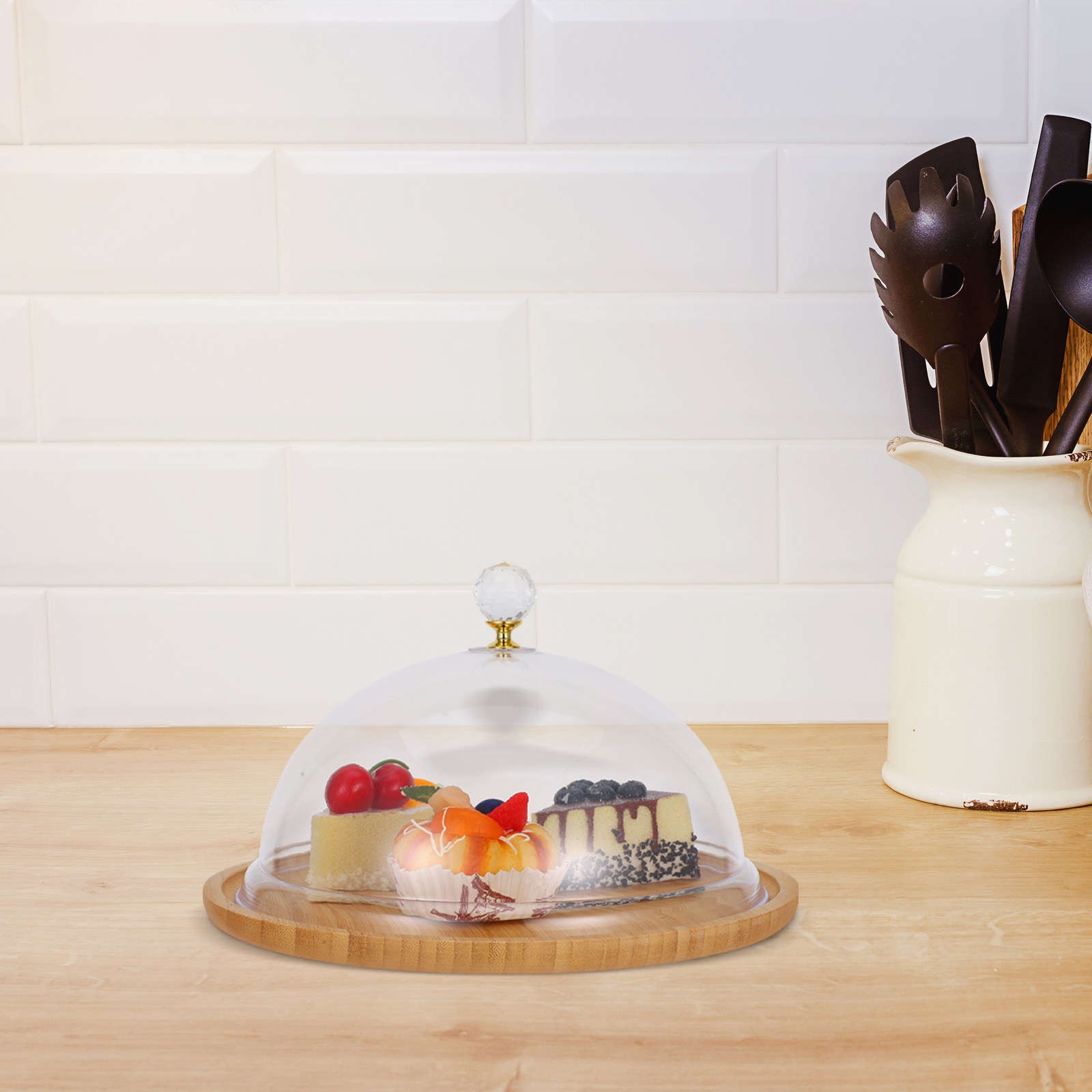 Clear Cake Stand Acrylic Dome  - Plastic Dome Clear บทวิจารณ์และราคา